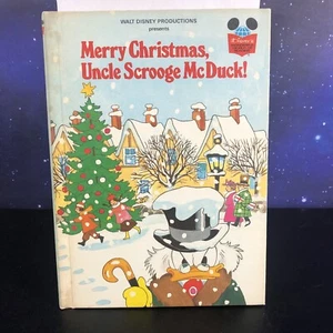 Vintage Merry Christmas Uncle Scrooge Disney's Wonderful World of Reading Book - Picture 1 of 3