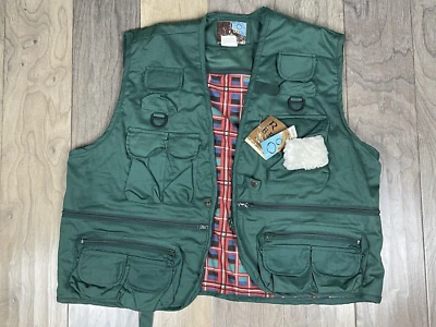 Rio Bravo Vest Jacket Men's XL Green Denim Outdoor Adventure Fishing Vest - Image 1 of 4