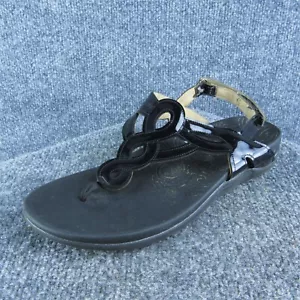 Zapatos Sandalia Rockport Mujer Correa en T Talla 8 Medianos Negros Sintéticos - Imagen 1 de 10