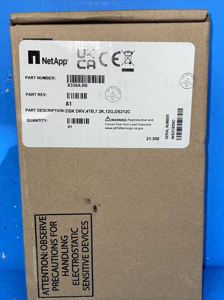 NetApp X336A-R6 4TB 7.2K 12Gbps SAS VT Modular SAN Array - Image 1 of 3