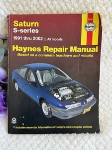 Haynes Saturn S-Seriesrepair Manual 1991-2002 #87010-DIY Maint. & Repair - Picture 1 of 12
