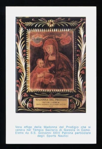 santino - holy card MADONNA DEL PRODIGIO-COMO - Picture 1 of 1