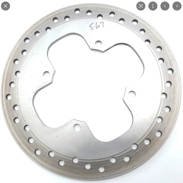 01-20 TRIUMPH BONNEVILLE Brake Disc Rear 255 MM Original T2025375 - Image 1 of 1