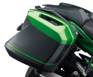 GENUINE OEM KAWASAKI NINJA H2 SX ZX1000 BAG KIT PANNIER COVER SET DECO STRIPES - Picture 1 of 1
