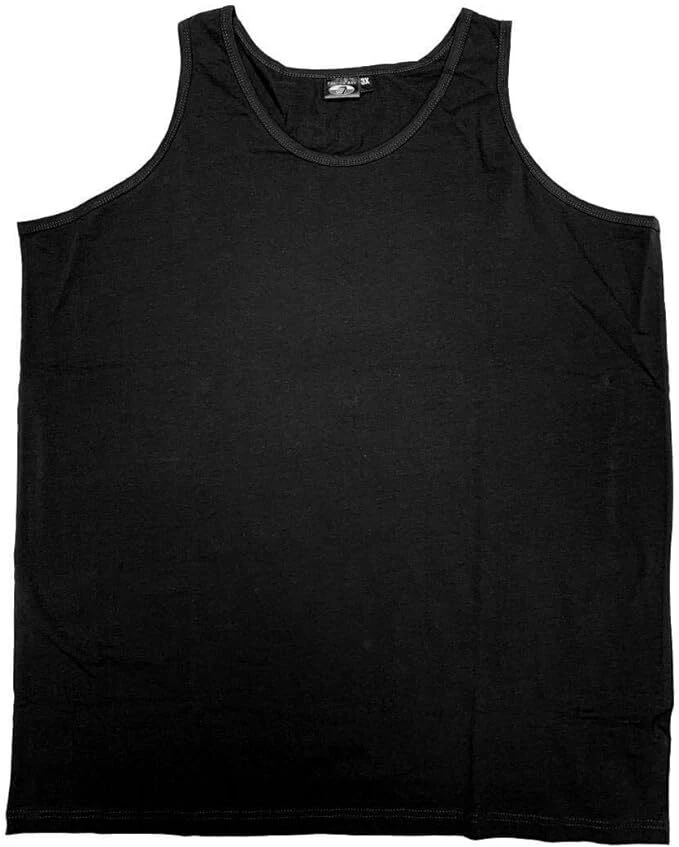 Camiseta sin mangas Falcon Bay, 3XL - 6XLT hombre grande y alto, negra Foto 1 de 1