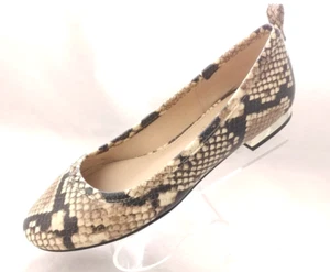 Zapatos planos de ballet ALDO Kaye para mujer 5 con estampado de serpiente sin cordones tacón bloque punta redonda - Imagen 1 de 11