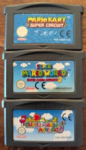 3x Super Mario Kart Circuit World 2  Gameboy Advance Nintendo Spiel - Bild 1 von 5