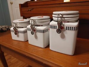 THREE PIECE COCA COLA CANISTER SET FROM GIBSON