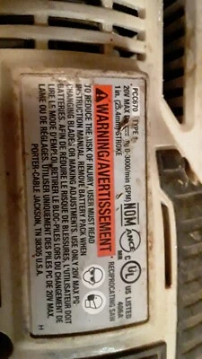 PORTER CABLE PCC670 bare tool - Image 1 of 3