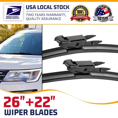 Limpiaparabrisas delantero para Toyota Tundra 2016-2021 5,7 L 4 puertas 26"22" Foto 1 de 4