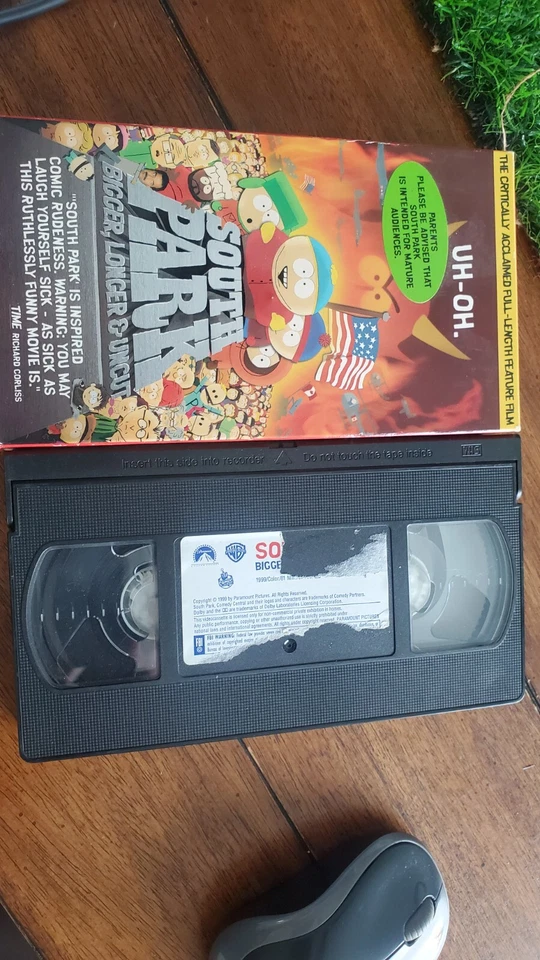 South Park Bigger, Longer & Uncut VHS Tape 1999 Like New - Image 1 of 1