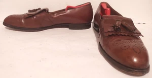 Bally Prestige 712 Richfield Brown Lether Loafers with Tassels Size 15 D - Picture 1 of 8