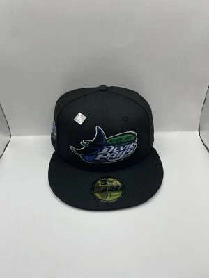 全新时代 59FIFTY TAMPA BAY RAYS Fitted 帽子 尺寸 7 3/4 灰色 UV — 第 1/4 张图片