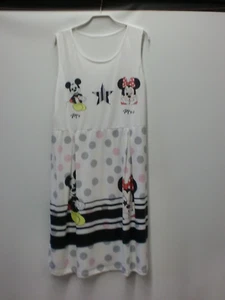 ärmelloses weißes "Mickey Mouse" Kleid Gr. M - Neuwertig - Bild 1 von 3