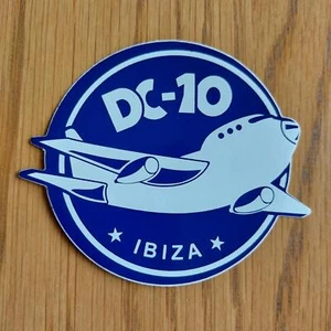 DC10 IBIZA STICKER 2023 (BLUE) @ DC-10 IBIZA - IBIZA CLUB POSTERS - DJ MUSIC - Picture 1 of 1