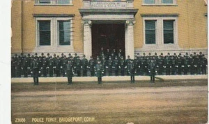 Bridgeport CT Polizia Intera Forza di Polizia in posa 1908 - Foto 1 di 2