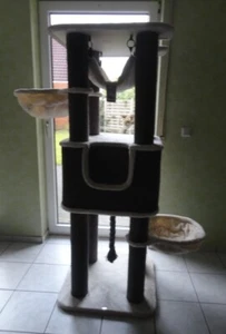 Trixie Kratzbaum XXL Humberto Katzen Katzenkratzbaum creme/grau 174 cm - Bild 1 von 11