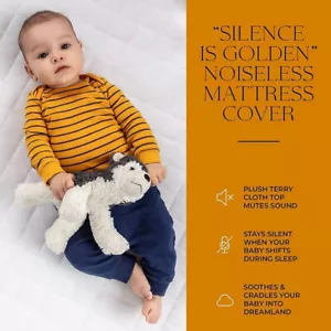 2 per pack Crib Mattress Protector AHOC Absorbent Baby Mattress Cover Super Soft - Picture 1 of 9
