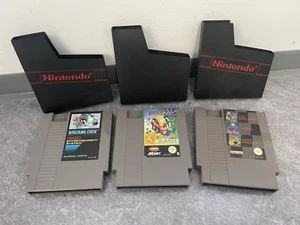 5 NES Nintendo Spiele, Super Mario Bros,Tetris,World Cup, The Simpsons, Wrecking - Bild 1 von 4