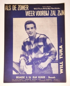 Bladmuziek Sheet Music WILL TURA Als De Zomer Weer Voorbij Zal Zijn - Foto 1 di 2