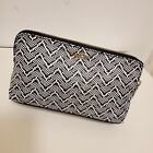 SAM & LIBBY BLACK & WHITE LARGE CLUTCH EVENING with CELL PHONE POCKET 