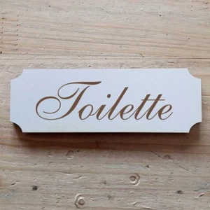 Door sign decorative sign toilet sign shabby sign lettering wood sign - Picture 1 of 1