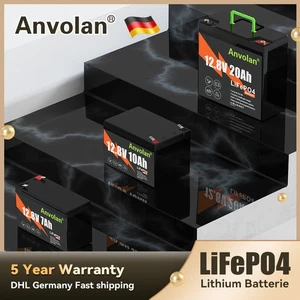 LiFePO4 Akku 12V 7/10/20Ah Lithium Batterie Solarbatterie Solaranlage Wohnmobil - Bild 1 von 30