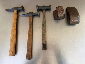 Lot of 2 Craftsman Auto Body Dollies and 3 Other Hammers - Picture 1 of 16