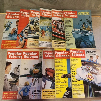 11 Vintage Popular Science Magazine 1966 Camero Electric Cars Sun Domes Smoke Ad - Image 1 of 4