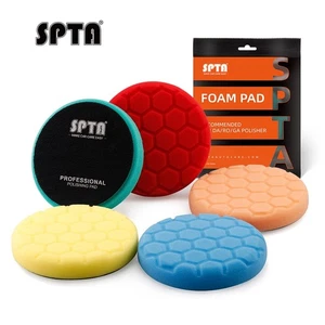 SPTA 5Pcs 5 inch (125mm) Hex Logic Polishing Foam Pads Kit for DA/RO/GA Polisher - Picture 1 of 6