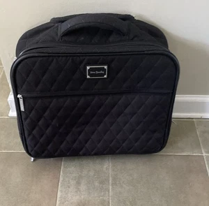 Vera Bradley Laptoptasche auf Rollen schwarz gesteppt Arbeitstasche auf Rollen Handgepäck Reise - Bild 1 von 10