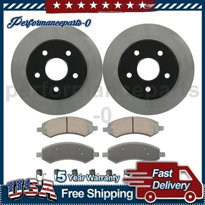 Juego de pastillas de freno de disco delanteras rotor de freno de disco para Dodge Durango 2007-2009 Foto 1 de 4