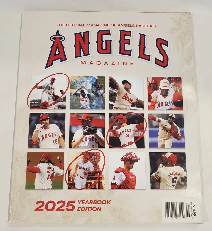 2025 LA ANGELS YEARBOOK MAGAZINE MVP TROUT MLB WORLD SERIES CHAMPIONS ! ANAHEIM - Image 1 of 1