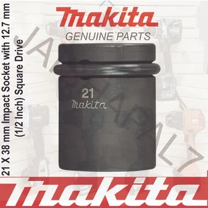 Makita 21 X 38m Molybdenum Scaffolders Impact Socket with 12.7m 1/2" 134838-2 - Picture 1 of 1