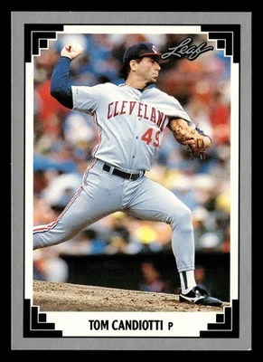 Tom Candiotti 1991 Leaf #79 Cleveland Indians BASEBALL *211 - Image 1 of 2
