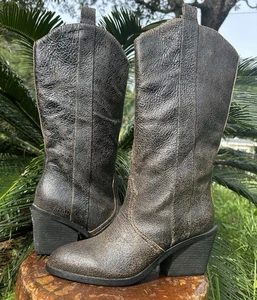 Donald J Pliner Riot Sz 7 M Womens Brown Leather Boots $398. ITALY ๐ฎ๐น NEW - Picture 1 of 10