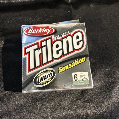 Linha de pesca Berkley Trilene Sensation 6 lb 330 jardas verde Lo-Vis - Imagem 1 de 4