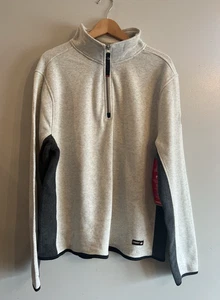 NWT Ms CANADA WEATHER GEAR 1/4 Zip Mock Neck Fleece Pullover Top Jacket Gray XXL - Picture 1 of 8