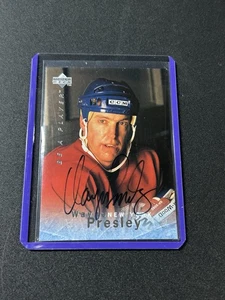 Wayne Presley Autogramm New York Rangers 1995-96 Upper Deck Be A Player AUTO E3 - Bild 1 von 2