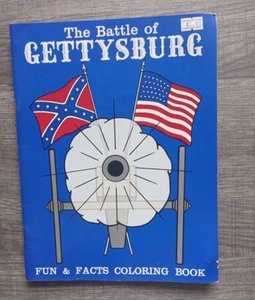 BATTLE OF GETTYSBURG,"FUN & FACTS," Black & White Coloring Book - Imagen 1 de 4