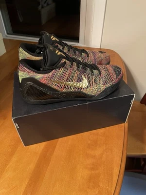 Kobe 9 IX Elite Low Multicolor Flyknit Gold Medal Nike ID Size 13 HTM Bryant - Image 1 of 4