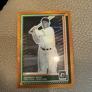 2025 Panini Donruss #72 Johnny Mize OPTIC Orange Prizm Parallel /199 New York - Bild 1 von 3