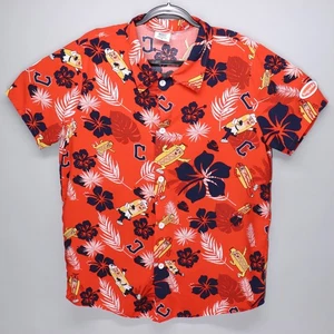 Cleveland Guardians Hot Dog Race Hawaiian Shirt Adult XL SGA Mustard Ketchup - Picture 1 of 9