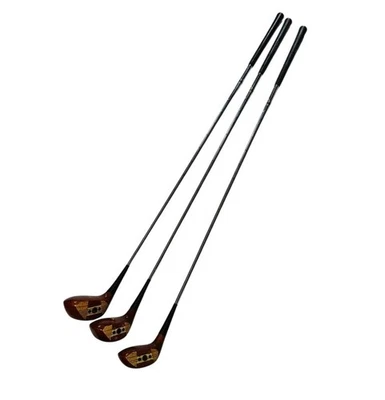 Juego de empuñaduras dañadas diestro vintage MacGregor Eye-O-Matic T85 1W 3w 5W Foto 1 de 4