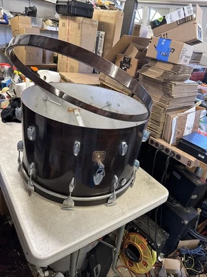 罕见 1980 年 GRETSCH 美国 24 英寸核桃低音鼓 带 Rogers Tom Mount — 第 1/4 张图片