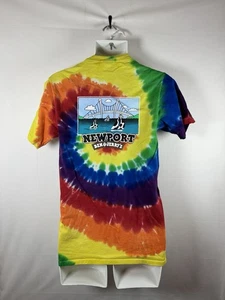 Ben & Jerry's Ice Cream Rainbow Tie Dye T-Shirt Newport Rhode Island Size Small - Picture 1 of 4
