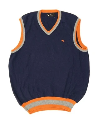 Camiseta sin mangas ETRO para hombre IT 54 XL azul marino CC01 Foto 1 de 3