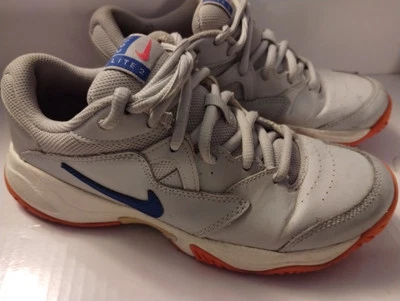 Nike Womens size 6 Court Lite 2 Tennis Shoe Pure Platinum/ Race Blue  - Image 1 of 4