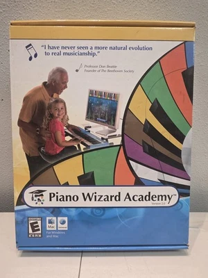 Piano Wizard Academy 2.0 Software CD Lessons & Music Books Mac/Windows - Image 1 of 4