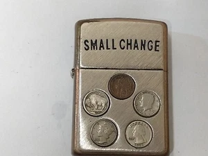 Zippo 2003 solid copper SMALL CHANGE lighter - Picture 1 of 8